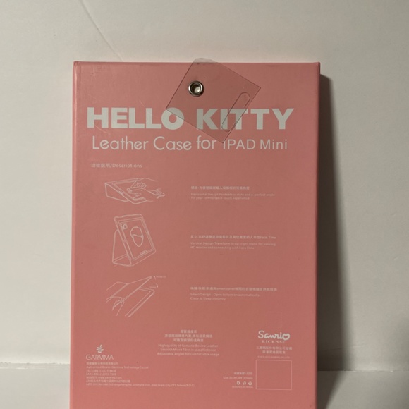 π Hello Kitty Leather Case for iPad Mini - Light Purple Generation 1/2/3 NEW π - Picture 7 of 7